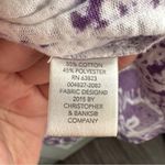 Christopher & Banks  purple white studded short sleeve tee size small Photo 3