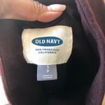 Old Navy  jacket mock neck semi cropped zip up winter fall  purple maroon size S Photo 4