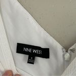 Nine West  White Tank Mini Dress Fit N Flare Bridal Neutral Bachelorette 8 Photo 1