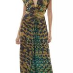Young Fabulous and Broke Anthropologie Helena Dress Verdigris Boa Wash Size Small Photo 2