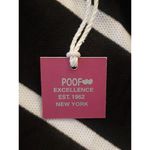 Poof! Poof Excellence Womens Blouse Tank Sz Small Striped Sleeveless Swing High Low Photo 8