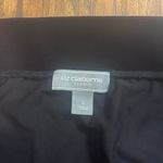 Liz Claiborne pull on black maxi midi skirt with side slit woman’s large NWT Photo 4
