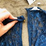 NWT Long lace dress blue perfect‎ for prom or wedding Size M Photo 2