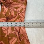 Significant Other Soller Maxi Dress Cut Out Ruffle‎ Tropical Print US 2 Brown Photo 3