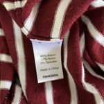 Market & Spruce  Cardigan Medium Red White Stripe Coastal Knit Comfy Photo 5
