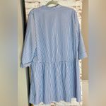 Tuckernuck  Blue and White Striped Shirt Photo 2