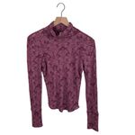 Free People Intimately You And I Long Sleeve Mock Neck Top Size Small Mauve Pink Photo 1