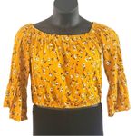 Bleuh Ciel Excellent Condition Juniors Floral Cutout Back Blouse Size Large Photo 1