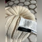 J.Crew Cozy Cream Knit Pom-Pom Beanie, warm and stylish, ribbed knit Photo 1