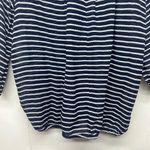 J. Crew 3/4 Sleeve Striped Navy Blue & White Scoop Neck Women's Top Size XXS Photo 8