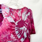 Ralph Lauren XL Top Handmade Tie Dye Pink Blue Spiral Festival Boho Artsy 1754 Photo 7
