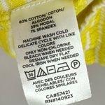 Loft Ann Taylor  Women's Lemon Squeeze Stripe Crinkle Puff Sleeve Top Sz S Blouse Photo 7