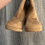 Steve Madden Marcello Platform Heeled Suede Boots 11 Tan Brown Photo 7