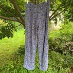 Blue Paisley, flowy pants, M Gold Size M Photo 2