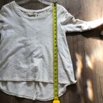 Anthropologie  Everleigh Oatmeal Lace Up Back Hi Lo Sweater S Photo 7