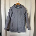Columbia Gray Quilted Winter Sport Hooded Jacket size S Photo 3