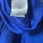 YA Los Angeles  Blue And White Pleated Maxi‎ Dress Size Medium Photo 7