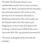 NWT Cabana Life Coral Geo Coverluxe Smocked Off Photo 11