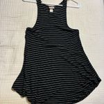 Mossimo Supply Co Black and White Striped Women's Tank Top Photo 0