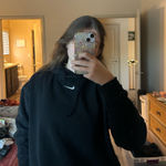 Nike Black Hoodie Sweatshirt Logo Swoosh Photo 0