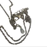 Sterling silver angel wings crystal heart 18” Photo 4