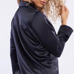 Savage x Fenty SATIN PAJAMA TOP - Black Caviar - Small Photo 0