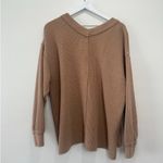 Aerie  Wonder Texture Oversized V-Neck Knit Pullover Sweater Size Medium Photo 6