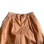 Maeve Anthropologie Rust Orange Curve Poplin Barrel Pants Cropped Size Small NWT Photo 2