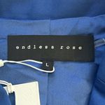 Endless Rose  Blazer Romper Women's Large Blue Double Breasted Long Sleeve New Photo 4