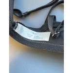 Playtex Vintage  Bra 36B Nearly B Front Hook Black Wireless Embroidered‎ 4464 New Photo 4