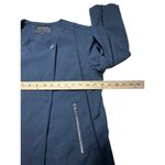 Lafayette 148 $598 Size 6 Women’s Navy Blue Stretch Jacket Top Seamed Snaps #D12 Photo 3