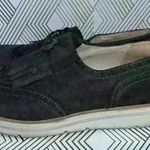 Limelight Grey Classic Suede Fringe & Tassel Oxford Loafers Woman's Size 9 1/2 Photo 0