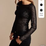 Lucky Brand  Sequin Sheer Long Sleeve Top Photo 2