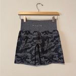 NVGTN High Waist Gray Camo Women's Shorts Photo 2