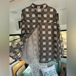 Charming Charlie ’s Sheer and Lace Flannel Blouse (size: medium/large) Photo 3