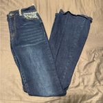 Ranch Dress’n Women's Bootcut Blue Jeans Turquoise with Floral Pocket Detail Size M Photo 1