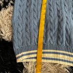 Brandy Melville Blue Cable Knit Sweater Vest 2000s Preppy Retro Academia Small Photo 3