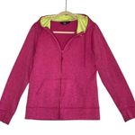 The North Face Full Zip Hooded Pullover Women M Pink/Yelow Outdoor Sporty Travel Photo 0