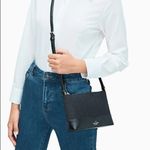 Kate Spade  Black Glitter Crossbody Bag Zip Top Evening NWT Photo 1