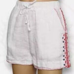 Cynthia Rowley ✨ Linen Embroidered Sz Medium White Shorts✨ Photo 0