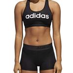 Adidas 💕💕 Black ClimaLite Linear Logo Sports Bra Photo 5