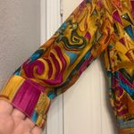 Joyce Vintage Multi Color Funky Disco Woman Sz 10 Blazer. 2305 Yellow Photo 2