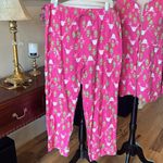 kim rogers Reindeer Pink Flannel Pajama Set Photo 1
