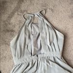 Sorella Vita  Gray Halter Chiffon Dress SIZE 14 Photo 4
