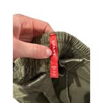 Spanx  Women Olive Green Cargo Jogger Pants M M Elastic Waist Ankle Zip Photo 7
