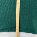 EXPRESS  Mock Neck Ribbed Knit Sweater Green Long Sleeve Pullover XS Oversize Photo 5