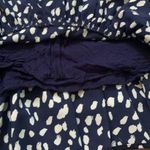 Princess Polly Polly navy blue & cream dotted mini dress size 2 Photo 5