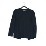 Rag and Bone  Ribbed Open Back Wool Sweater Small Black Minimalist Quiet Luxury Photo 2