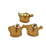 Watering Can Button Earring and Pin Set Gardening Photo 2
