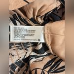 Wild Fable  Black and Tan Tie-Front Crop Top Photo 3